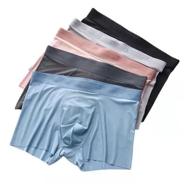 Men's Ice Silk Briefs Boxers (Pack of 3) Assorted Design