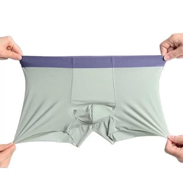 Men's Ice Silk Briefs Boxers (Pack of 3) Assorted Design